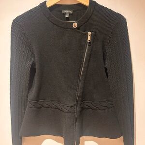 Talbots Black Ribbed Sweater